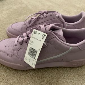 NWT Adidas CONTINENTAL 80 SHOES Lilac Sz 8.5